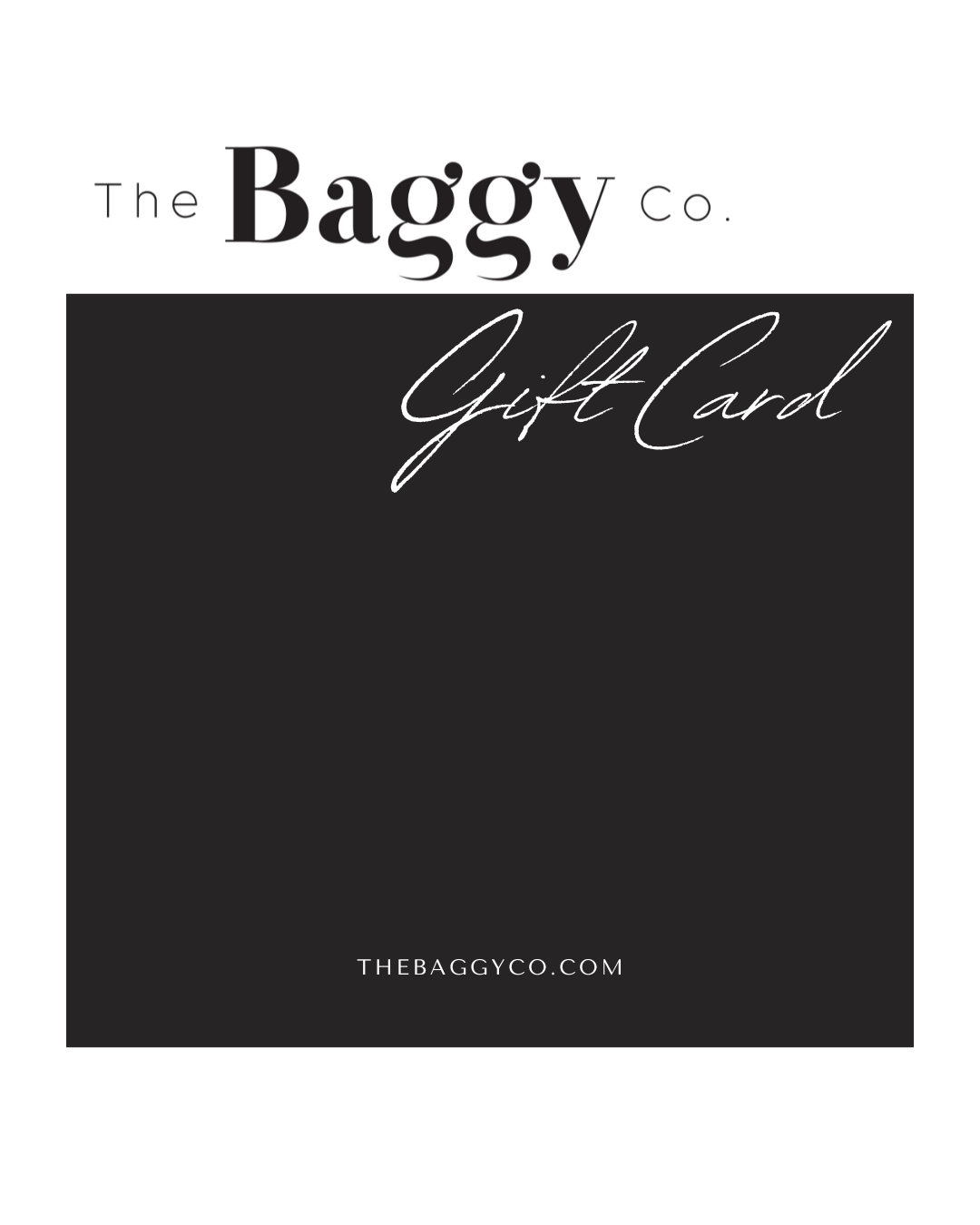 baggy co. gift card