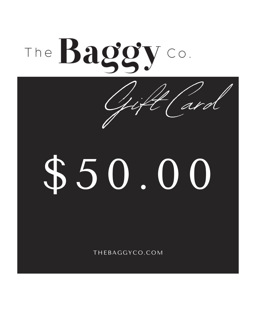 baggy co. gift card
